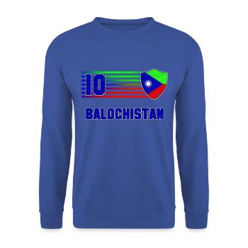 Balochistan Football Team - Unisex Sweatshirt - royal blue - Front - Alina (178cm) & Michal (187cm)
