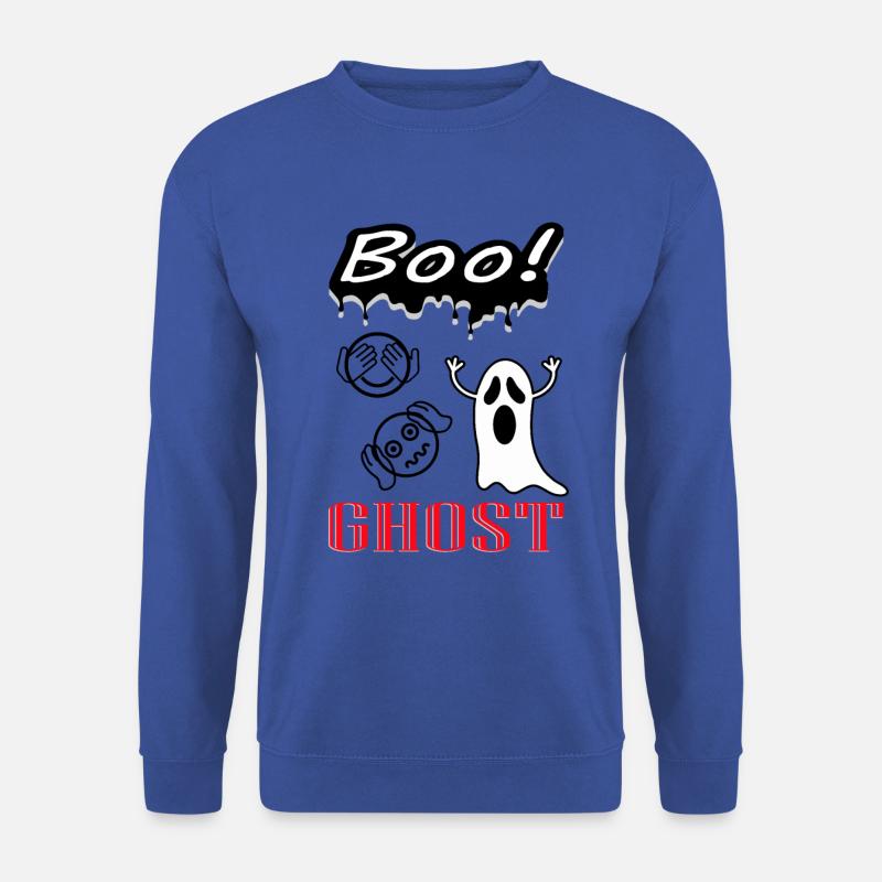 Buhu Ghost Ghost Scare Terrible Spooky - Sweat-shirt Unisexe - bleu royal