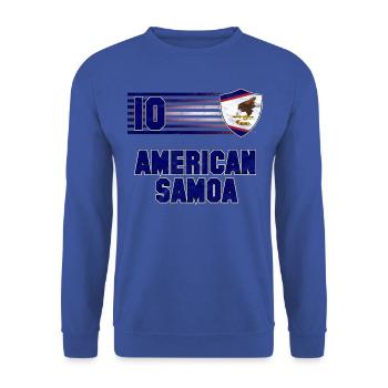 Équipe des Samoa américaines de football - Sweat-shirt Unisexe - bleu royal - Devant - Alina (178cm) & Michal (187cm)