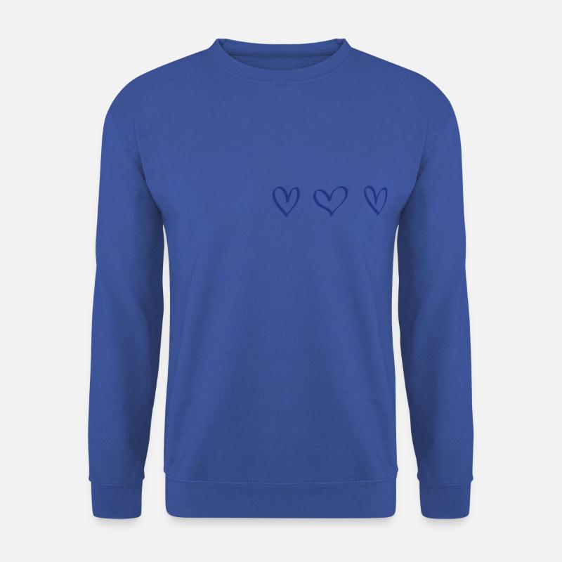 Herzen Geschenk Idee blau - Unisex Pullover - Royalblau