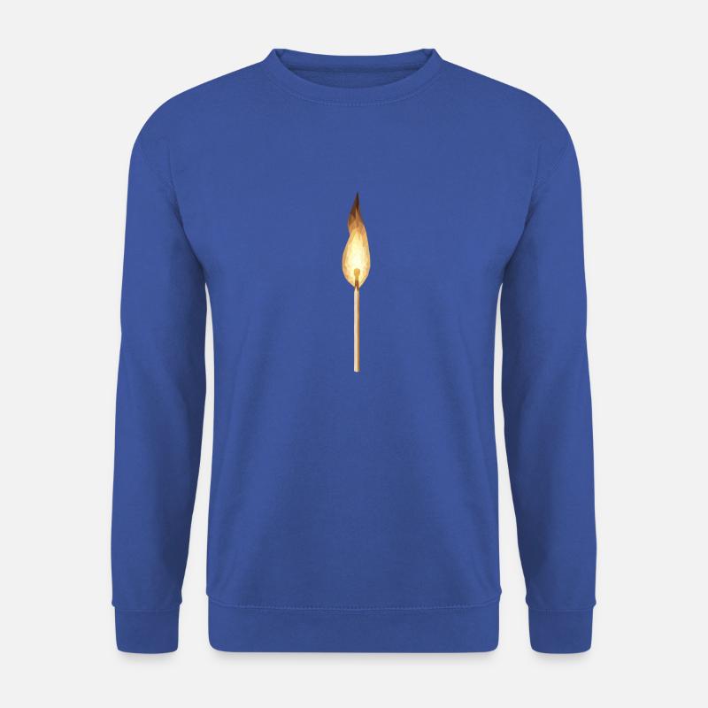 Polyart burning match - Unisex Sweatshirt - royal blue