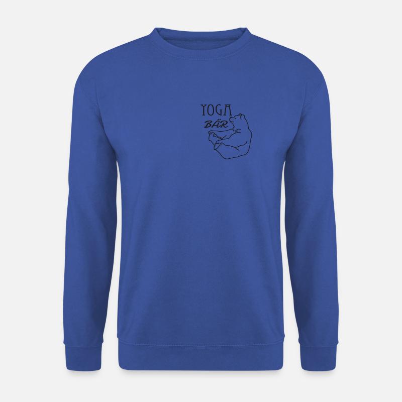 Yoga Bär - Unisex Pullover - Royalblau