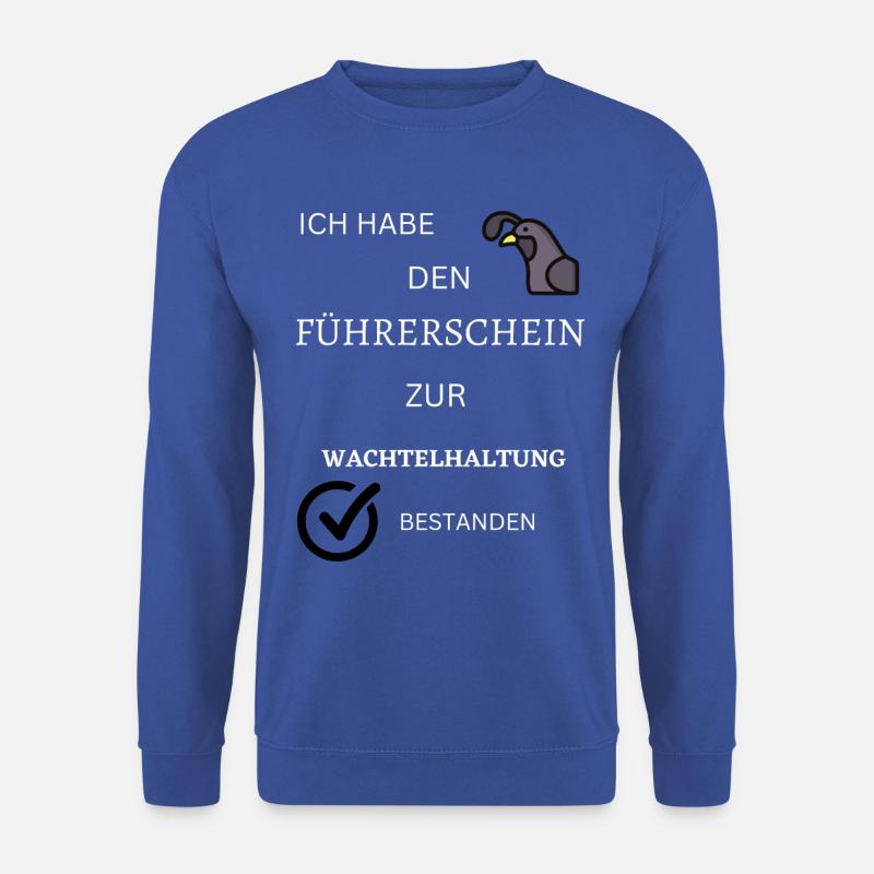 WACHTEL - Unisex Pullover - Royalblau