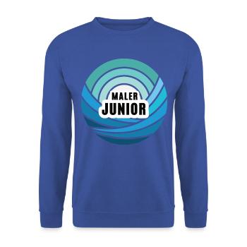 Maler Junior Nachfolger Sohn Kind Junge Nachwuchs - Unisex Pullover - Royalblau - Vorne - Alina (178cm) & Michal (187cm)