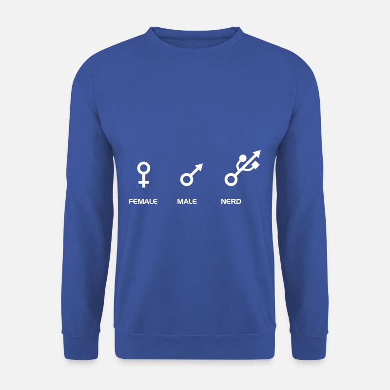 Nerd Shirt Nerdy Geek Computerfreak Geschenk - Unisex Pullover - Royalblau