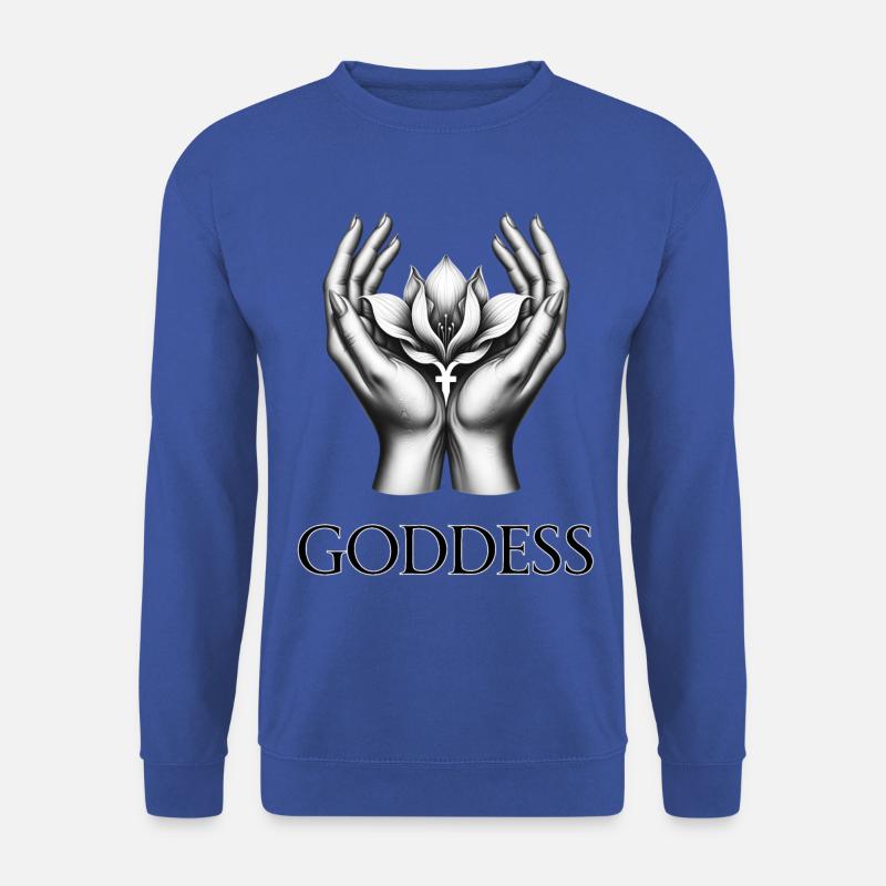 GÖTTIN (Untertitel) #001 - Unisex Pullover - Royalblau