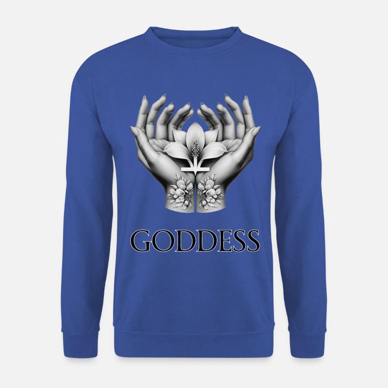 GÖTTIN (Untertitel) #028 - Unisex Pullover - Royalblau