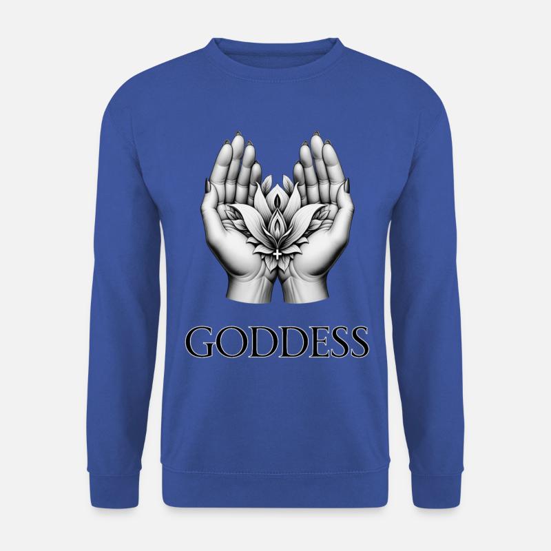 GÖTTIN (Untertitel) #021 - Unisex Pullover - Royalblau
