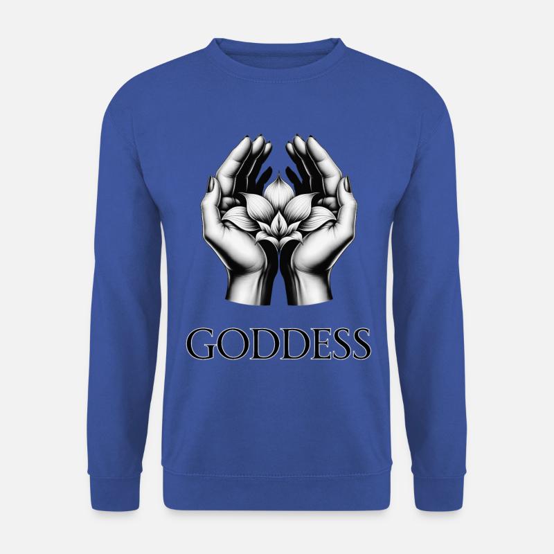 GÖTTIN (Untertitel) #026 - Unisex Pullover - Royalblau