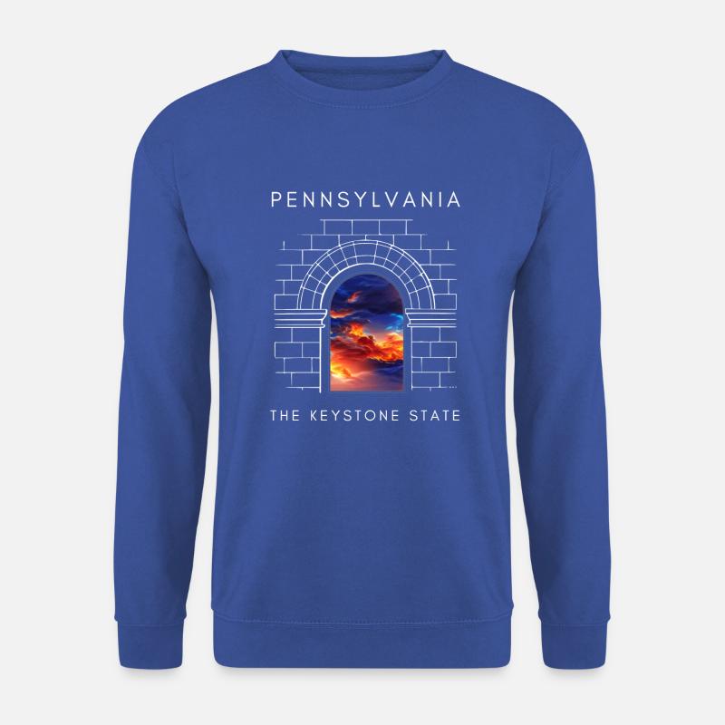 Pennsylvanie - L’État Keystone - Sweat-shirt Unisexe - bleu royal