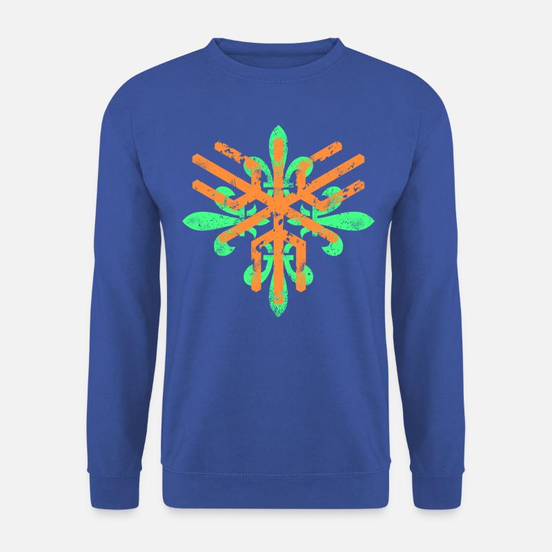 Ornament Element - Unisex Pullover - Royalblau