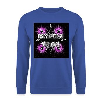 The route is the goal - Image - 2023 - Unisex Sweatshirt - royal blue - Front - Alina (178cm) & Michal (187cm)