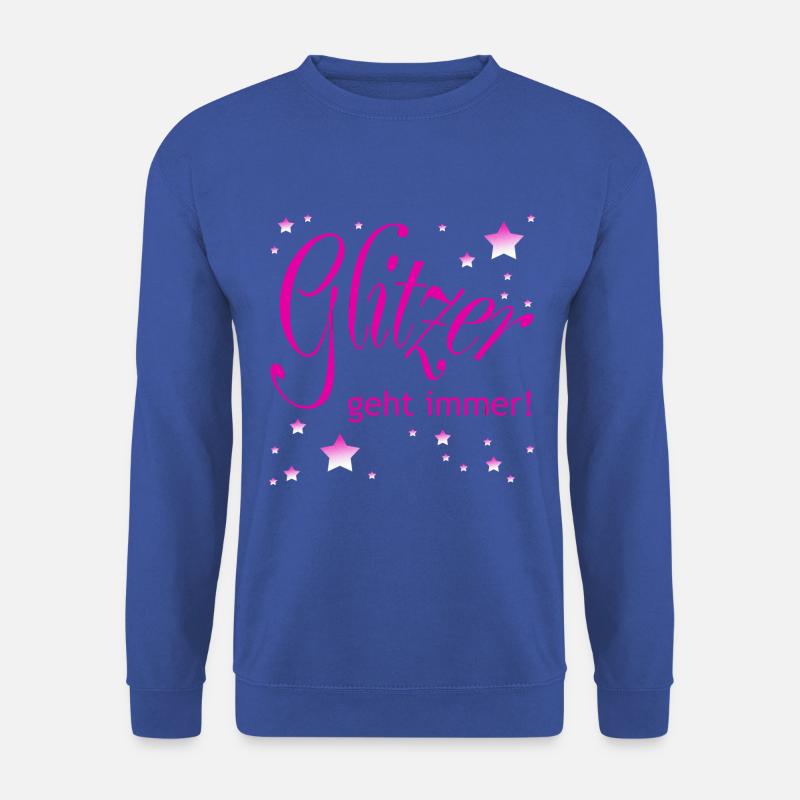 Glitzer geht immer - Unisex Pullover - Royalblau