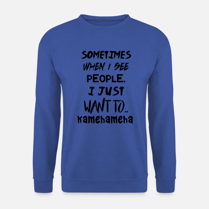 Kamehameha! Meme - Unisex Pullover - Royalblau