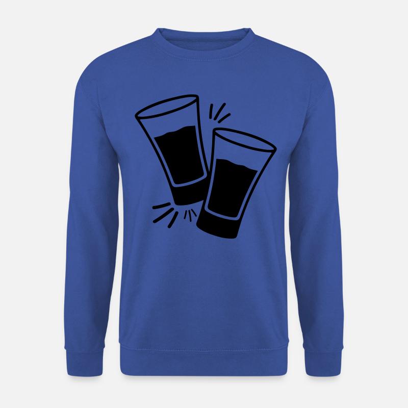 vodka tequilla shots symbol - Unisex Pullover - Royalblau