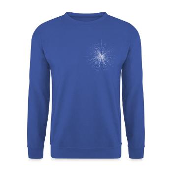 éclat - Sweat-shirt Unisexe - bleu royal - Devant - Alina (178cm) & Michal (187cm)