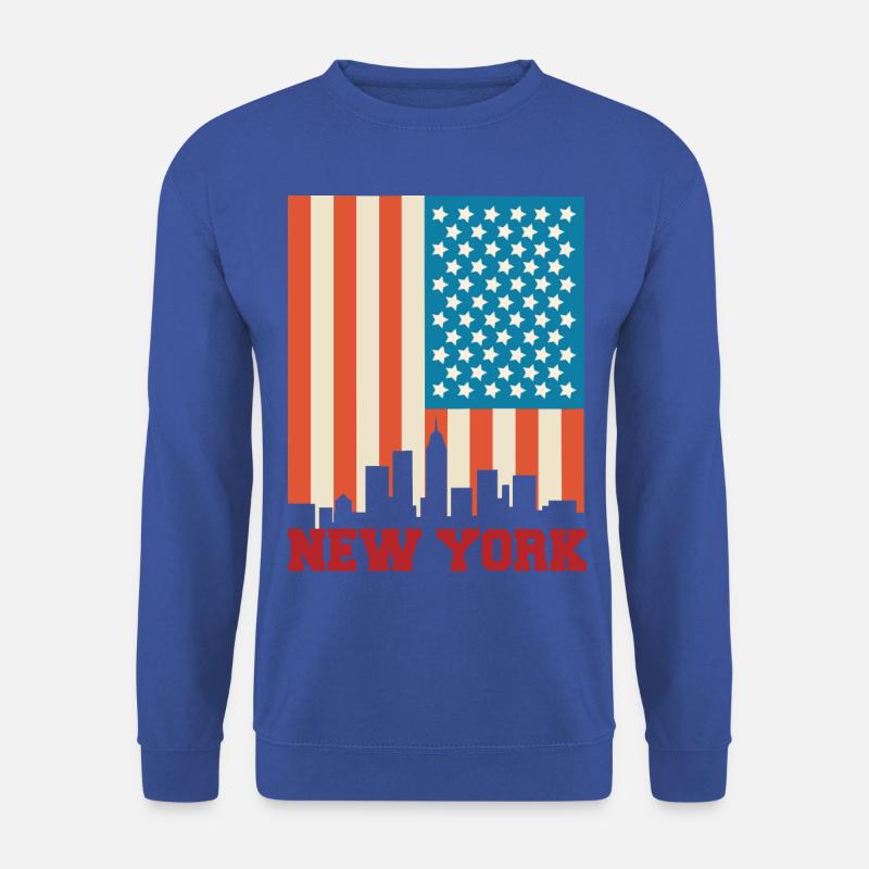 New York - Unisex Pullover - Royalblau