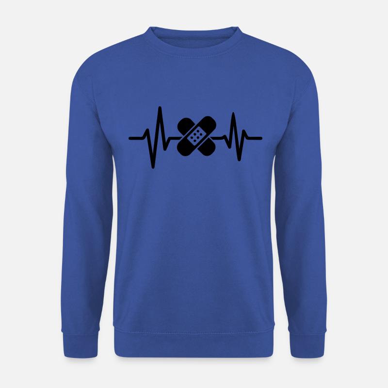 Pflege Herzschlag - Unisex Pullover - Royalblau