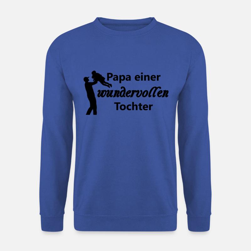 Papa einer wundervollen Tochter - Unisex Pullover - Royalblau