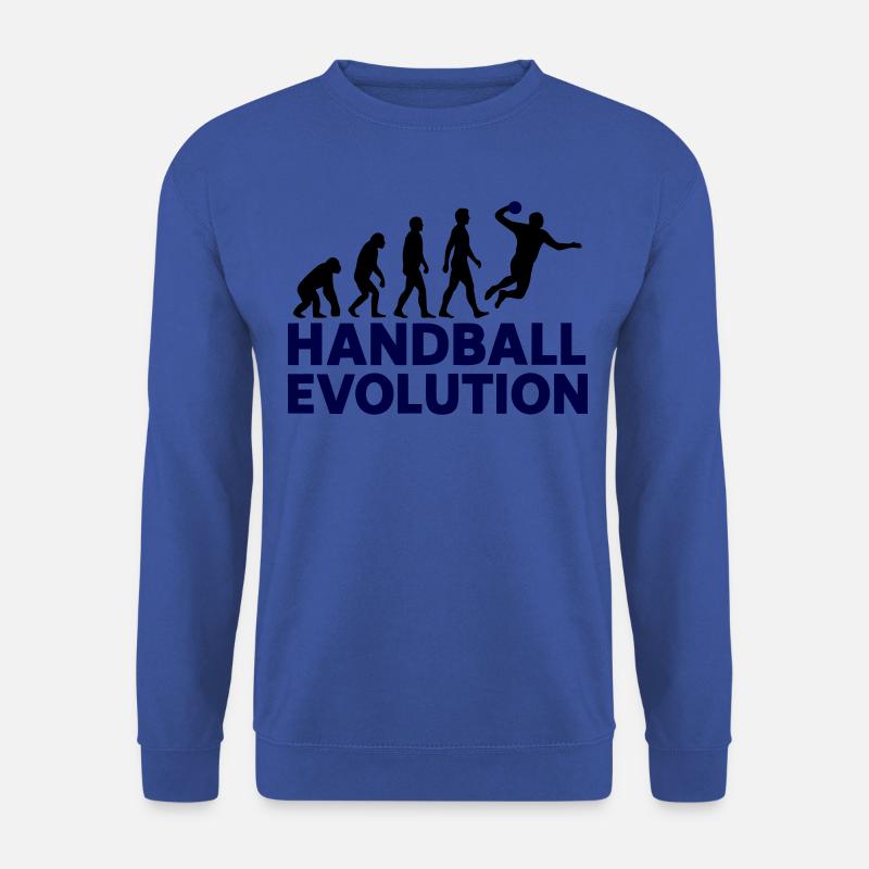 Handball Evolution Sport Motif - Sweat-shirt Unisexe - bleu royal
