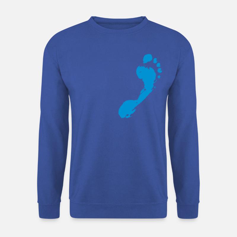 Fußabdruck - Unisex Pullover - Royalblau