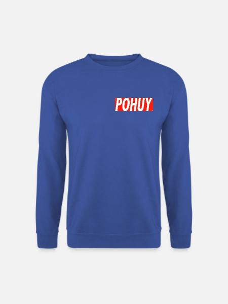 POHUY LOGO RED - Unisex Pullover - Royalblau