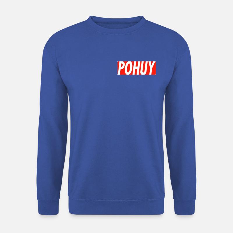 POHUY LOGO RED - Unisex Pullover - Royalblau
