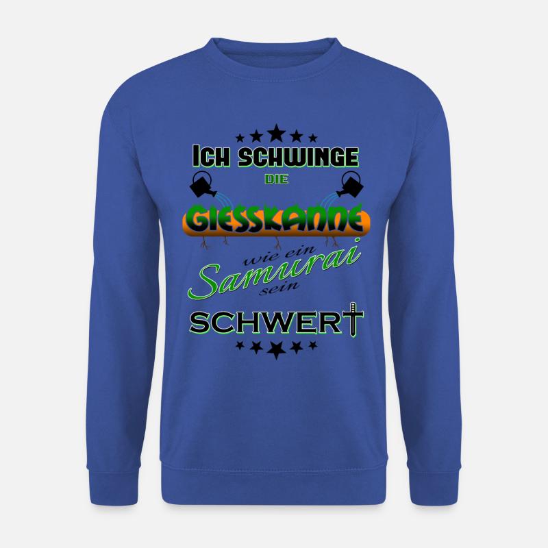 Blumen gießen für Gärtner - Unisex Pullover - Royalblau