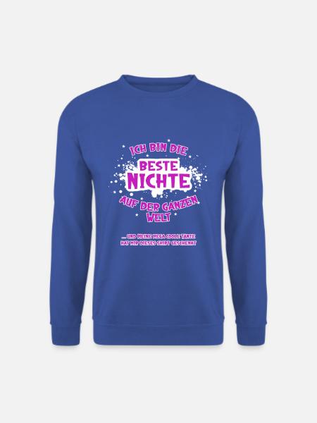 Von cooler Tante für die beste Nichte der Welt - Unisex Pullover - Royalblau