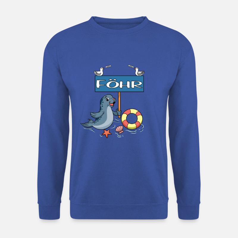 Moin Moin - Insel Föhr - Unisex Pullover - Royalblau