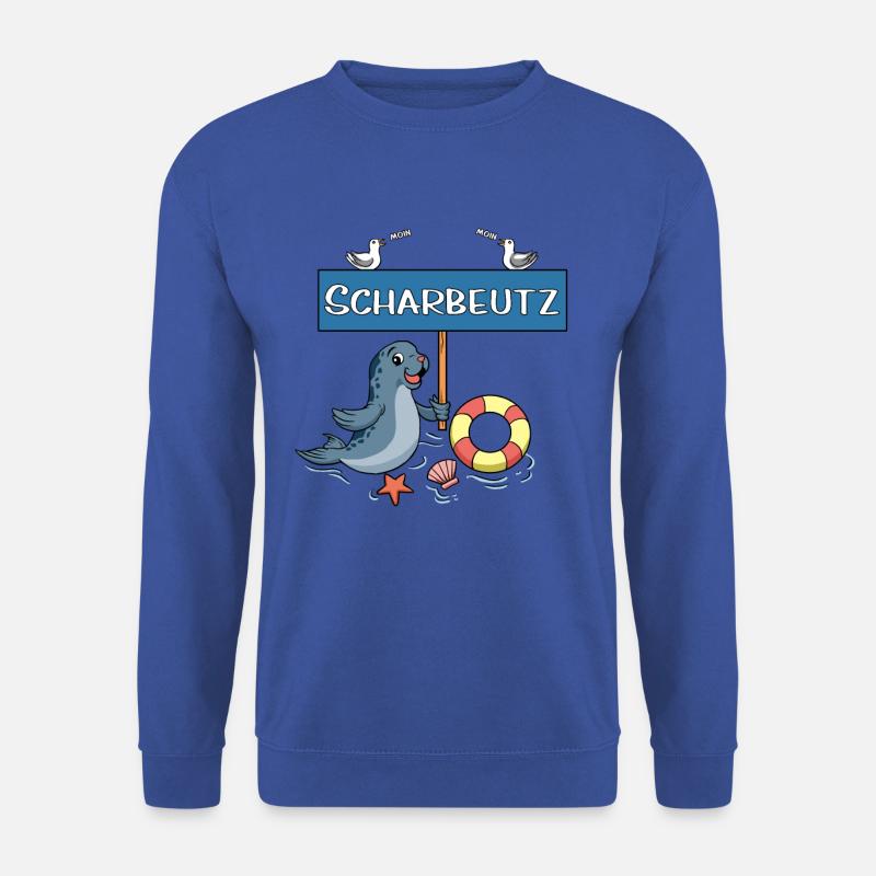 Moin Moin - Ostseeheilbad Scharbeutz - Unisex Pullover - Royalblau