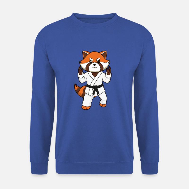 Comic red panda makes judo - Unisex Sweatshirt - royal blue