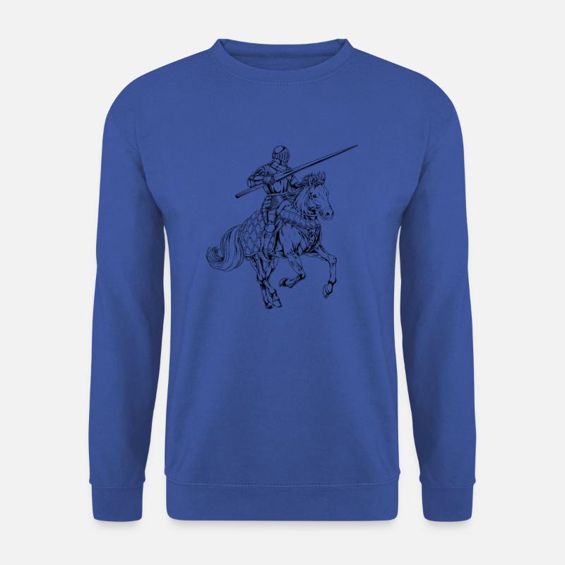 Medieval knight on horseback - Tjosten - Unisex Sweatshirt - royal blue