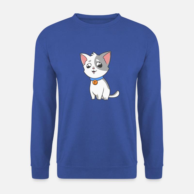 Kawaii Katze - Unisex Pullover - Royalblau