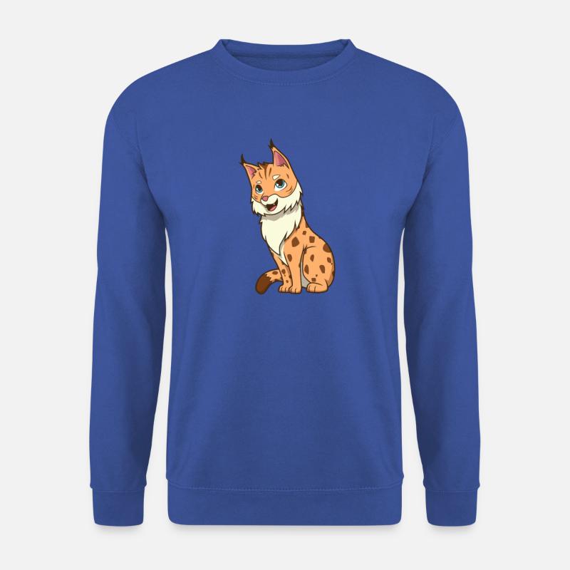 Kawaii Luchs - Unisex Pullover - Royalblau