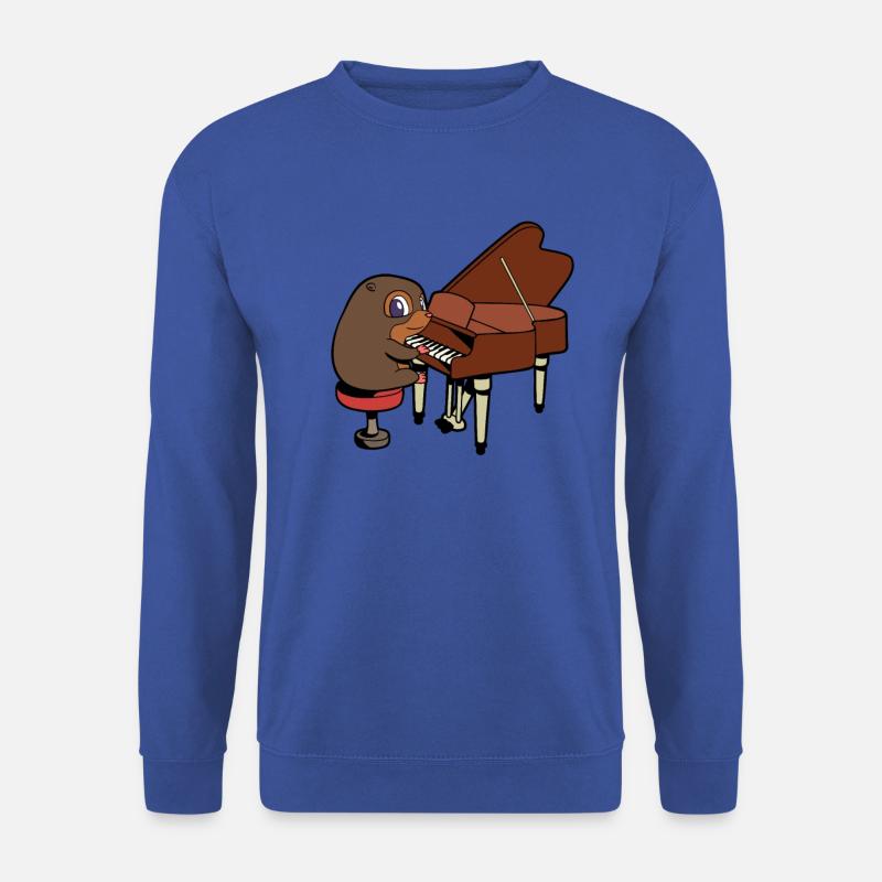 Comic Mole plays piano - Unisex Sweatshirt - royal blue