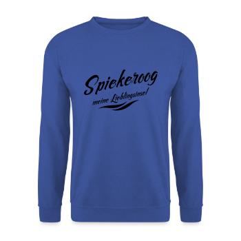 Spiekeroog - meine Lieblingsinsel - Unisex Pullover - Royalblau - Vorne - Alina (178cm) & Michal (187cm)