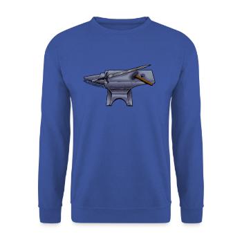 Medieval Armourer - Blacksmith - Unisex Sweatshirt - royal blue - Front - Alina (178cm) & Michal (187cm)