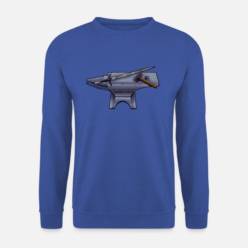 Mittelalter Waffenschmied - Blacksmith - Unisex Pullover - Royalblau