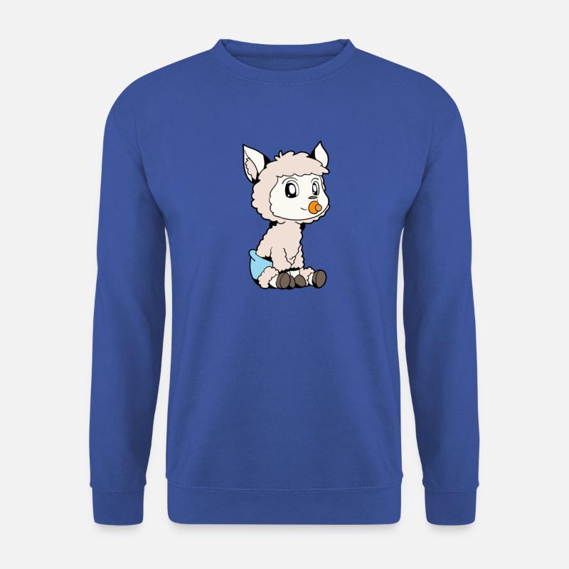 Kawaii Baby Lama - Unisex Pullover - Royalblau