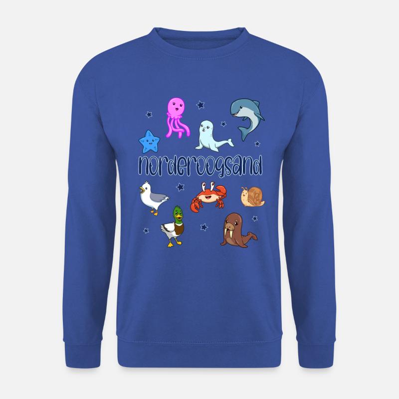 Süße Tiere in Norderoogsand - Unisex Pullover - Royalblau