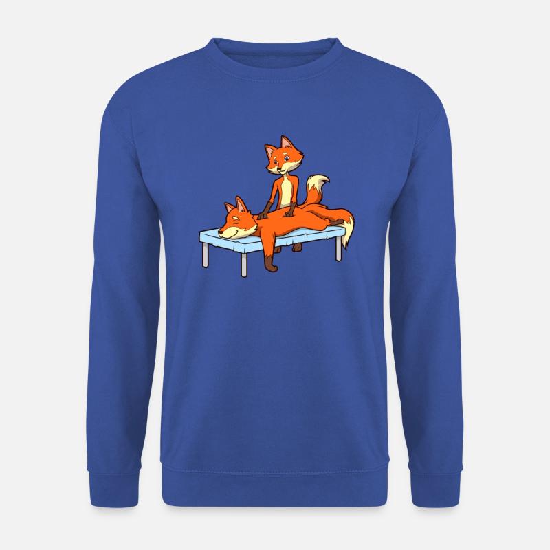 Fuchs massiert - Physiotherapie - Unisex Pullover - Royalblau