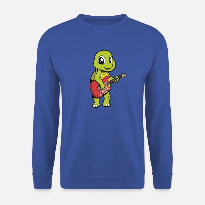 Comic Turtle Plays Electric Guitar - Unisex Sweatshirt - royal blue