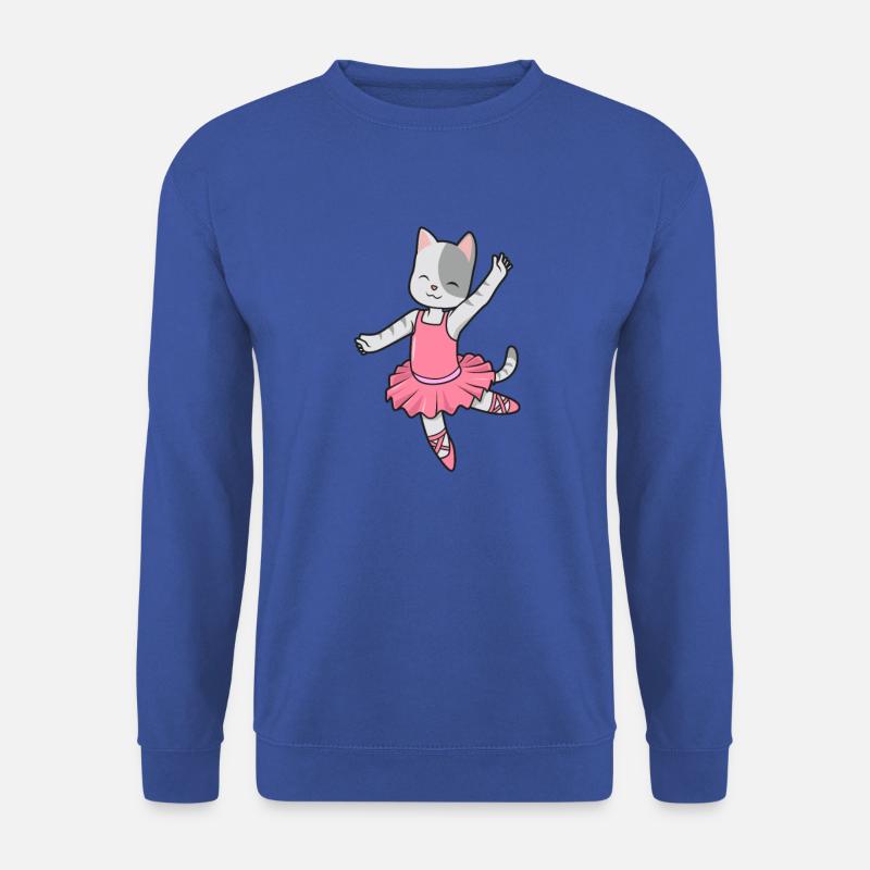 Comic Cat Dances Ballet - Ballerina - Unisex Sweatshirt - royal blue