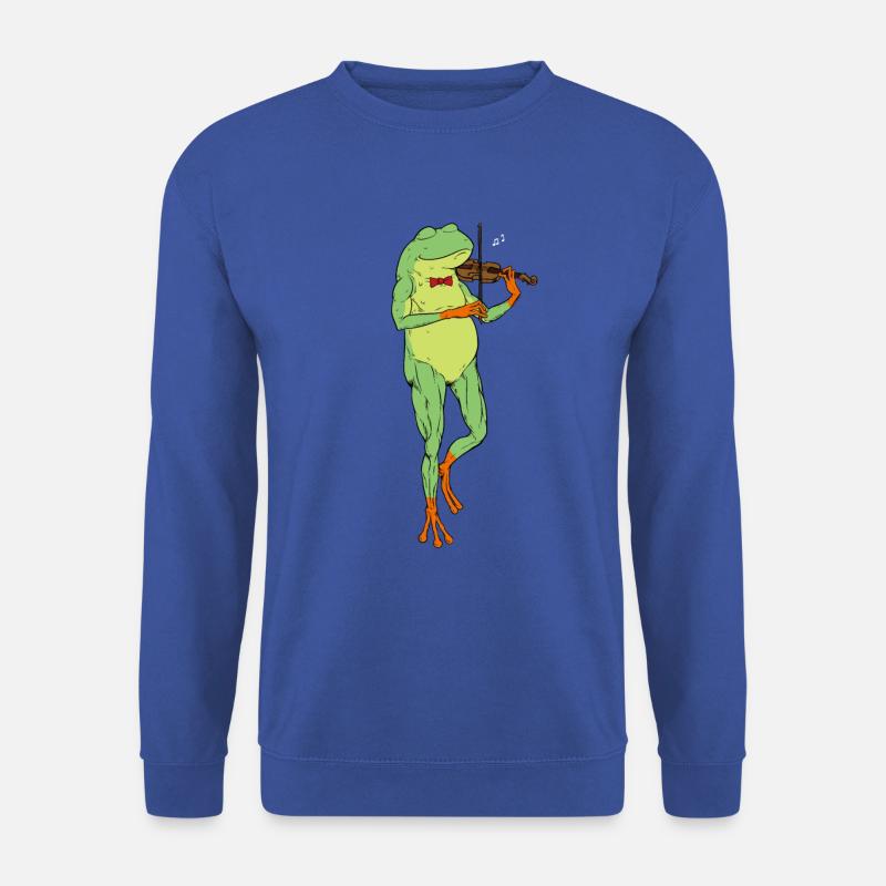 Comic Frog Plays Violin - Unisex Sweatshirt - royal blue