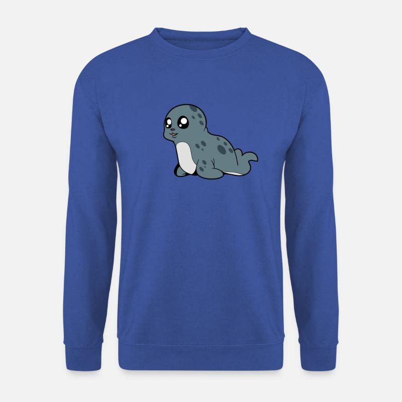 Kawaii Kegelrobbe - Unisex Pullover - Royalblau