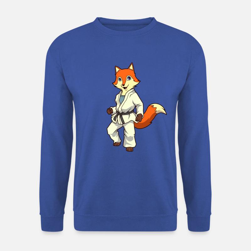 Comic Fuchs macht Judo - Unisex Pullover - Royalblau