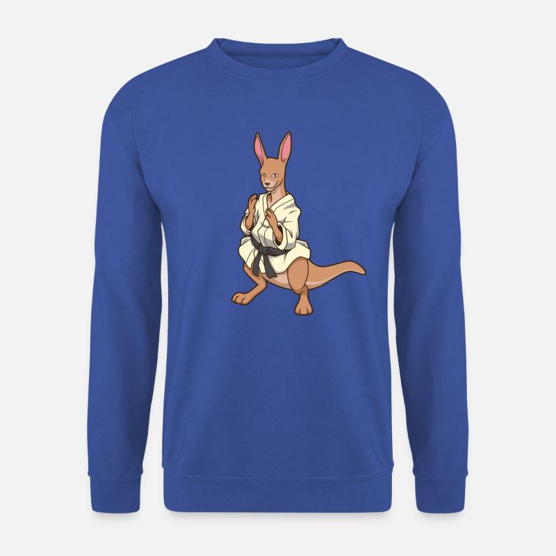 Comic Kangaroo makes judo - Unisex Sweatshirt - royal blue