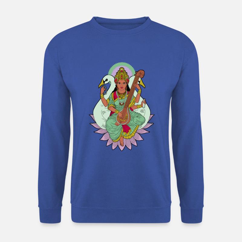 Hindu Gott - Saraswati - Unisex Pullover - Royalblau