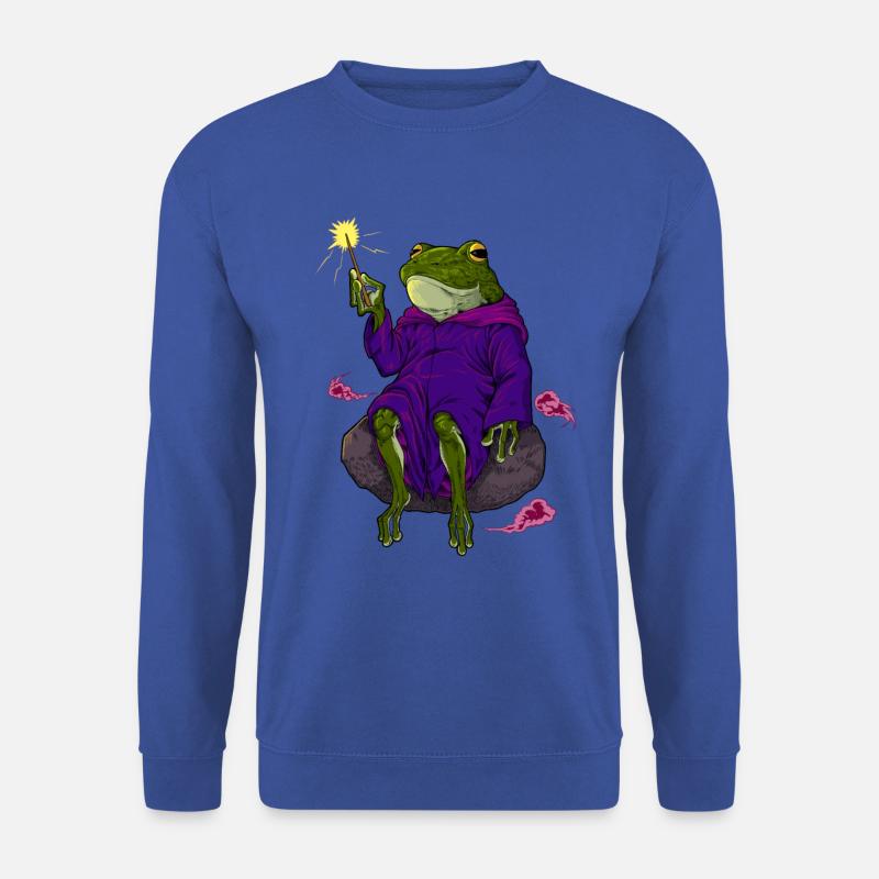 Zauberer und Magier - zaubernder Frosch - Unisex Pullover - Royalblau
